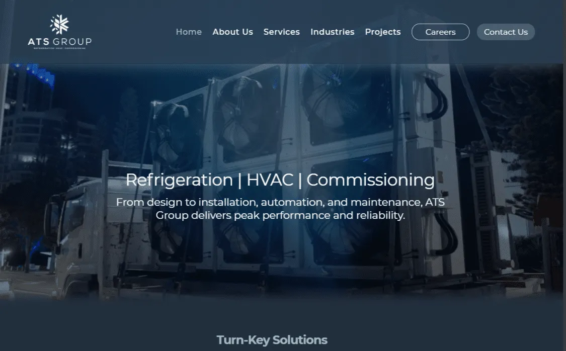 ATS Group website design