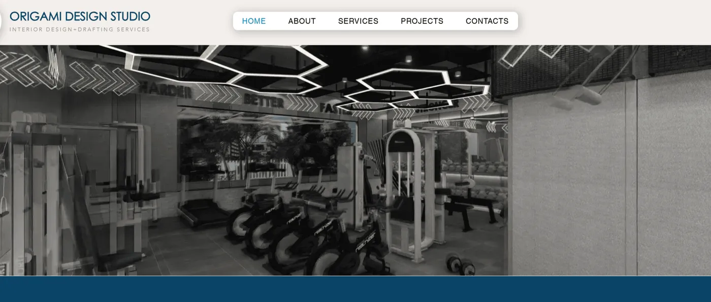 Origami Design Studio website design
