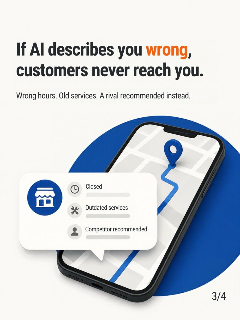 Instagram carousel design: Google your own business name, slide 3