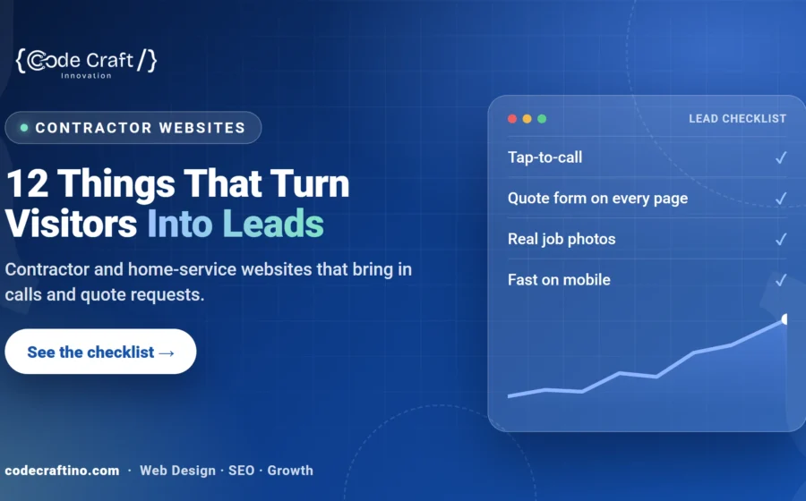 Contractor Website Design: 12 Things That Turn Visitors Into Leads