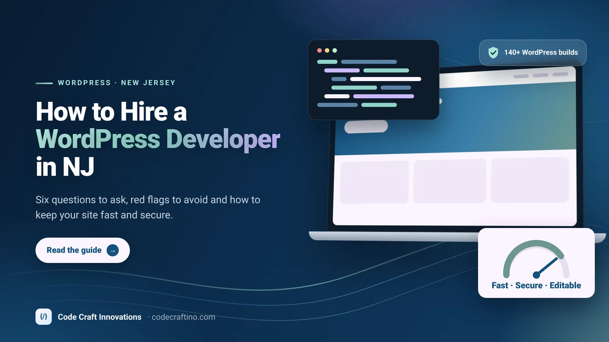 How to hire a WordPress developer in New Jersey