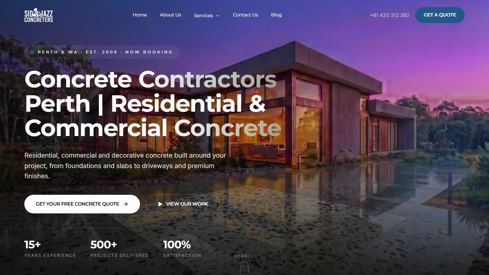 Sid & Jazz Concreters website