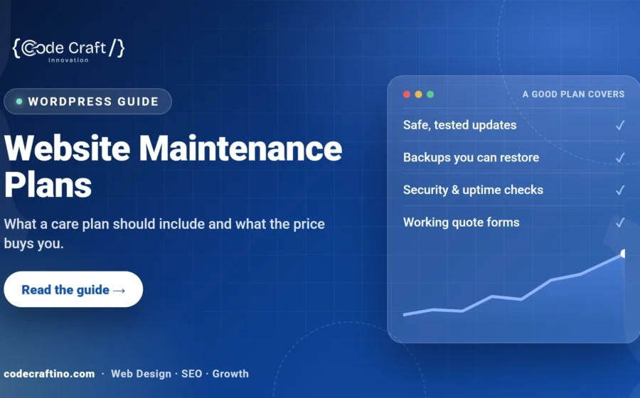 Website Maintenance Plans: What’s Included and What They Cost