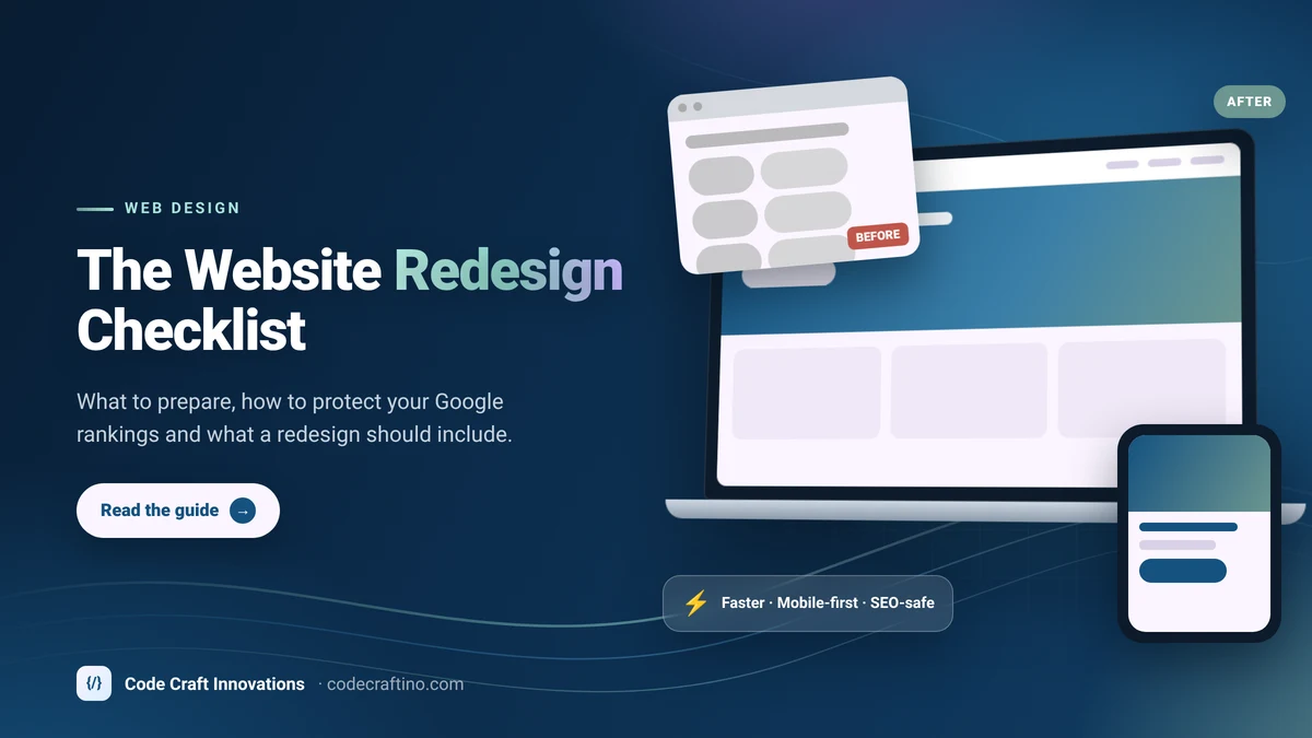 Website Redesign Services: The Checklist to Use Before You Redesign